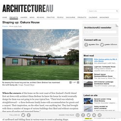 Shaping up: Oakura House