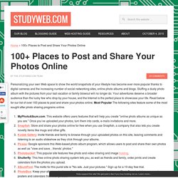Share Your Photos: 100+ Places to Post Them Online