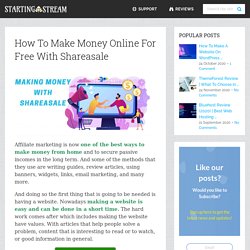 How To Make Money Online For Free With Shareasale