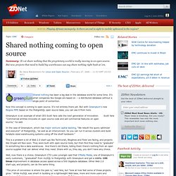 » Shared nothing coming to open source