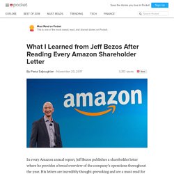 What I Learned from Jeff Bezos After Reading Every Amazon Shareholder Letter - Parsa Saljoughian - Pocket