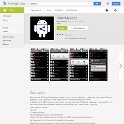 ShareMyApps – Applications Android sur Google Play