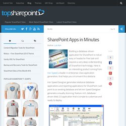 SharePoint Apps in Minutes