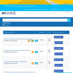 Microsoft SharePoint Training Online