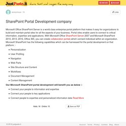 SharePoint Portal Development company