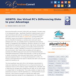 HOWTO: Use Virtual PC&#039;s Differencing Disks to your Advantage