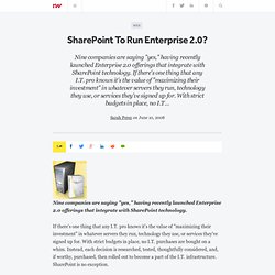SharePoint To Run Enterprise 2.0? - ReadWriteWeb