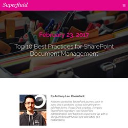 Top 10 Best Practices for SharePoint Document Management - Superfluid
