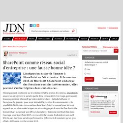 SharePoint comme réseau social d'entreprise : une fausse bonne idée ?