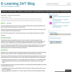 SharePoint – Social Learning Savior?