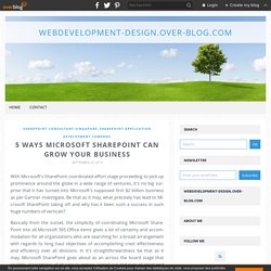 5 Ways Microsoft SharePoint Can Grow Your Business