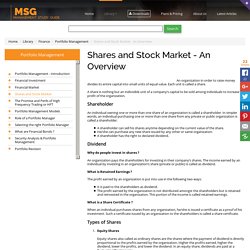 Shares and Stock Market - An Overview