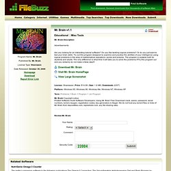 Mr. Brain v1.1 Shareware Download - Are you looking for an interesting tutorial software?