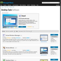 Free to try Desktop Tools Shareware downloads and reviews from SnapFiles
