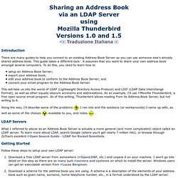 Sharing an Address Book via an LDAP Server