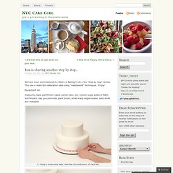 Ron is sharing another step by step… « NYC Cake Girl