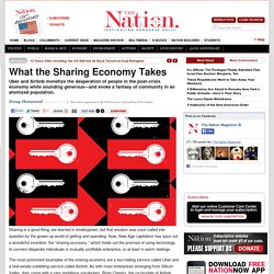 What the Sharing Economy Takes