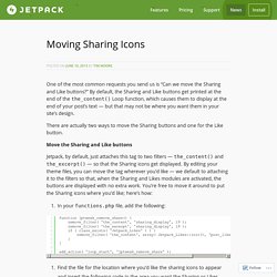 Moving Sharing Icons — Jetpack for WordPress