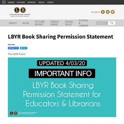 LBYR Book Sharing Permission Statement