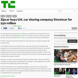 Zipcar buys U.K. car sharing company Streetcar for $50 million