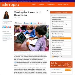 Sharing the Screen in 1:1 Classrooms