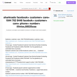 sharknado facebook+ customer+ care+ 1844 762 8448 facebok+