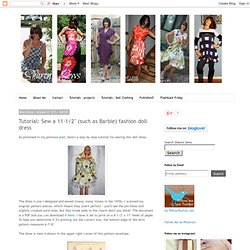 Tutorial: Sew a 11-1/2" (such as Barbie) fashion doll dress
