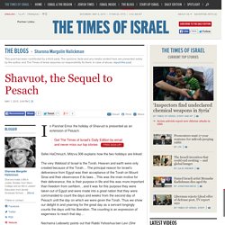 Shavuot, the Sequel to Pesach