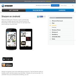 Shazam on Android