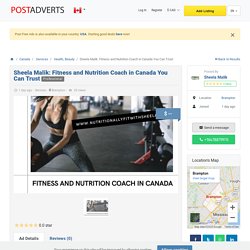 Sheela Malik: Fitness and Nutrition Coach in Canada You Can Trust