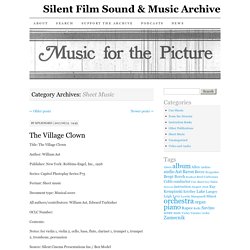Silent Film Sound & Music Archive