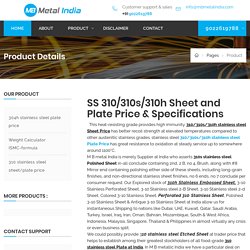 #SS 310 (SHEET/PLATE) Today Latest [PRICE LIST PER KG] - Stainless Steel