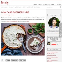 Low Carb Shepherd's Pie with Whipped Cauliflower Topping