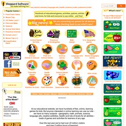 Sheppard Software: Fun free online learning games and activities for kids.