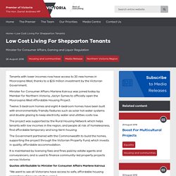 Low Cost Living For Shepparton Tenants