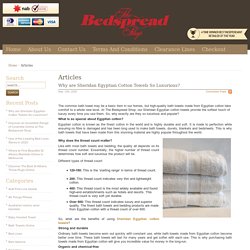 Why are Sheridan Egyptian Cotton Towels So Luxurious?