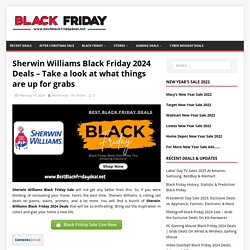 Sherwin Williams Black Friday Sales, Offers, Ads and Discounts 2019