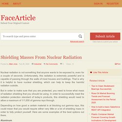 Shielding Masses From Nuclear Radiation - FaceArticle
