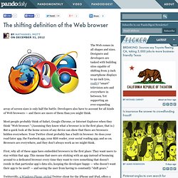 The shifting definition of the Web browser