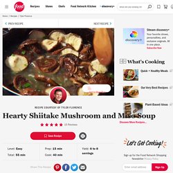 Hearty Shiitake Mushroom and Miso Soup Recipe : Tyler Florence
