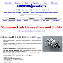 Shimano Nexus Generator Hubs For Bicycles