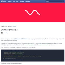 Shimmer for Android