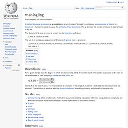w-shingling