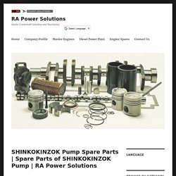 Spare Parts of SHINKOKINZOK Pump