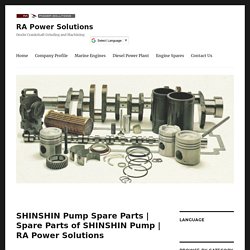 Spare Parts of SHINSHIN Pump