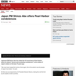 Japan PM Shinzo Abe offers Pearl Harbor condolences
