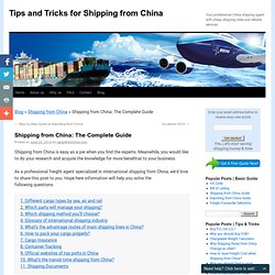 Shipping from China: The Complete Guide