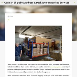 German Shipping Address & Package Forwarding Services