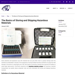 The Basics of Storing and Shipping Hazardous Materials
