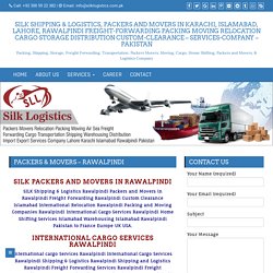 SILK Shipping & Logistics Rawalpindi Packers and Movers in Rawalpindi